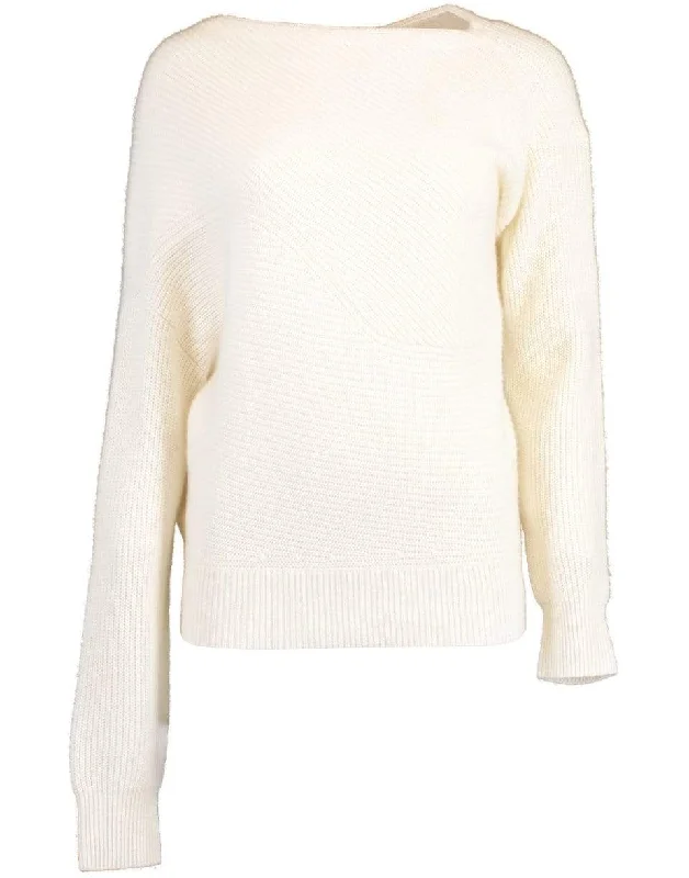 Cashmere and Linen Bias Slide Sweater