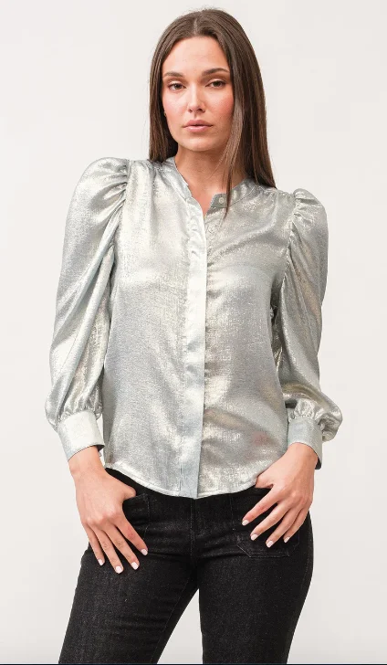 Rowan Blue Metallic Top