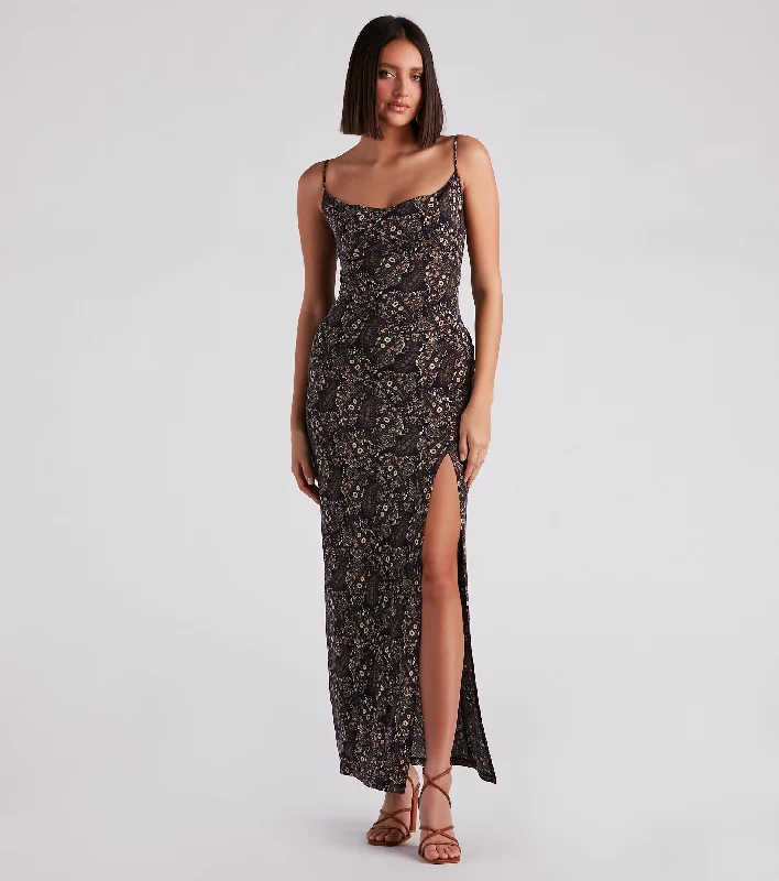 Flowy Feels Paisley Maxi Dress