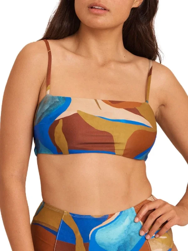 Jardin Bandeau Top Water Print