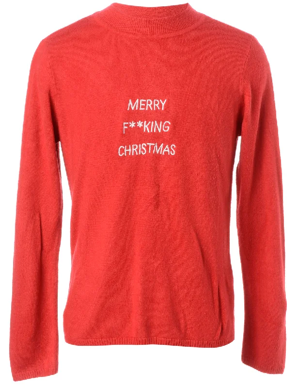 Label Merry F**king Christmas Sweater