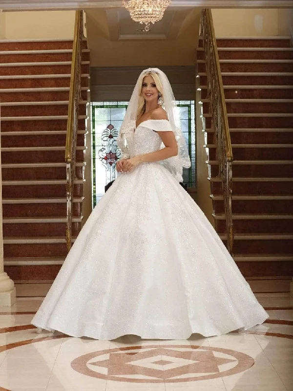 Dancing Queen - 158 Embellished Off-Shoulder Ballgown