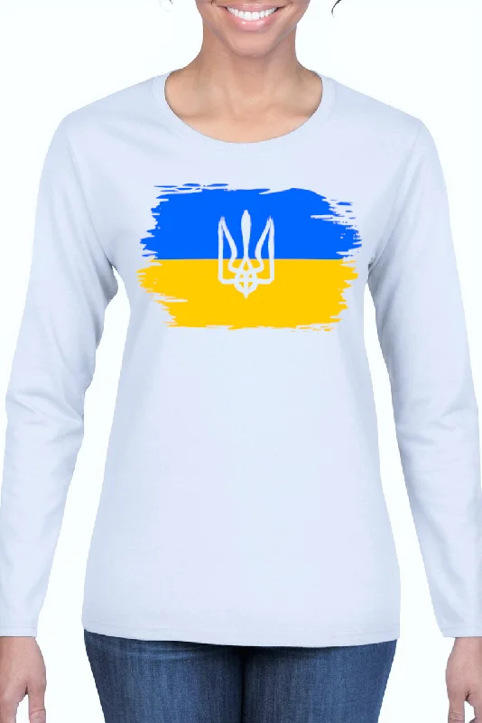 Ladies' long sleeve top "Ukrainian Flag"