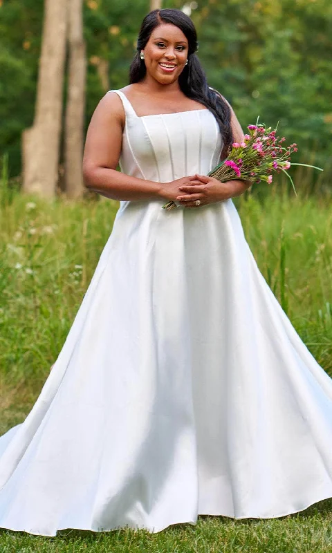 Sydney's Closet SC5334 - Off-shoulder Floral Beaded Mermaid Gown