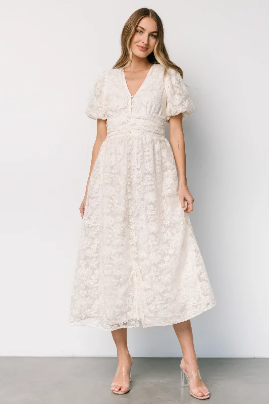 Edwina Lace Dress | Vintage Cream