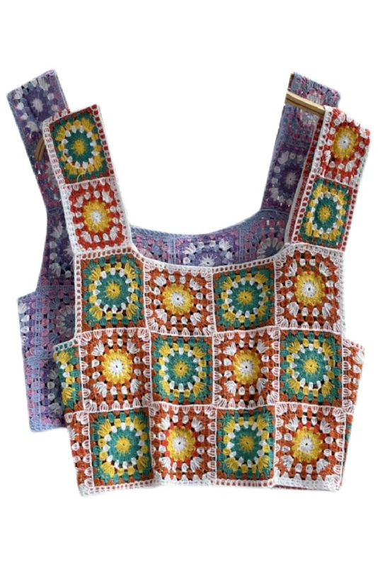 'Yasmin' Sleeveless Hand-Knitted Camisole (2 Colors)