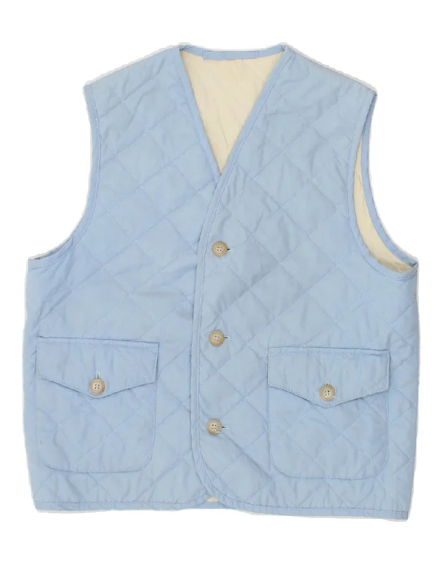 HUSKY Womens Quilted Gilet IT 44 Medium Blue