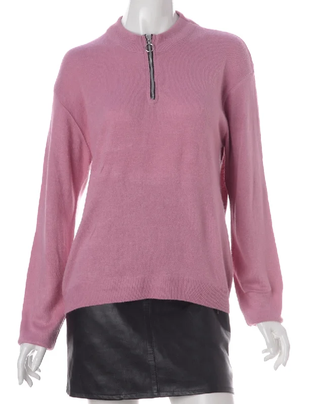 Label Michelle Zip Through Turtle Neck