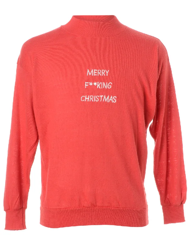 Label Merry F**king Christmas Sweater