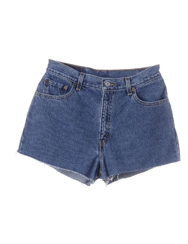 Label Molly Frayed Denim Shorts