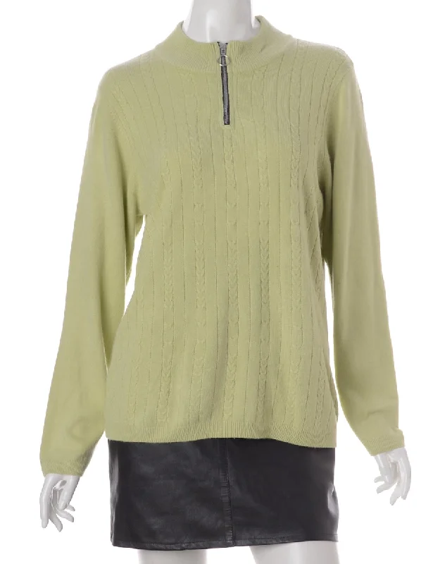 Label Michelle Zip Through Turtle Neck