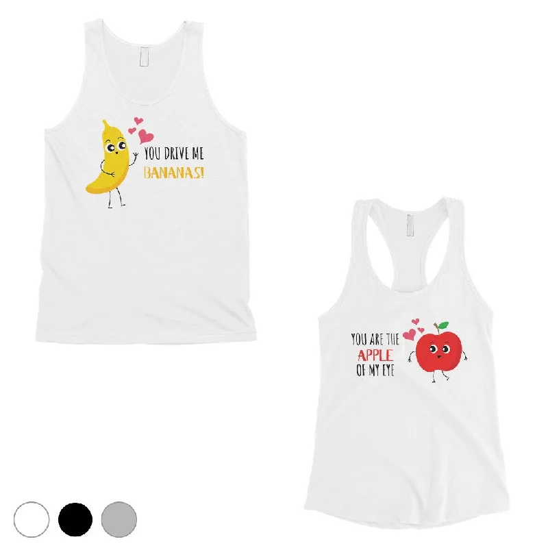 Drive Me Bananas Matching Couple Tank Tops Cute Valentines Day Gift