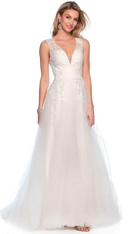 Dave & Johnny Bridal 10464W - Sleeveless Tulle Bridal Gown