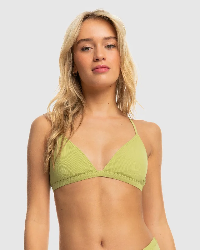 Womens Roxy Pro The Cut Back Triangle Bikini Top