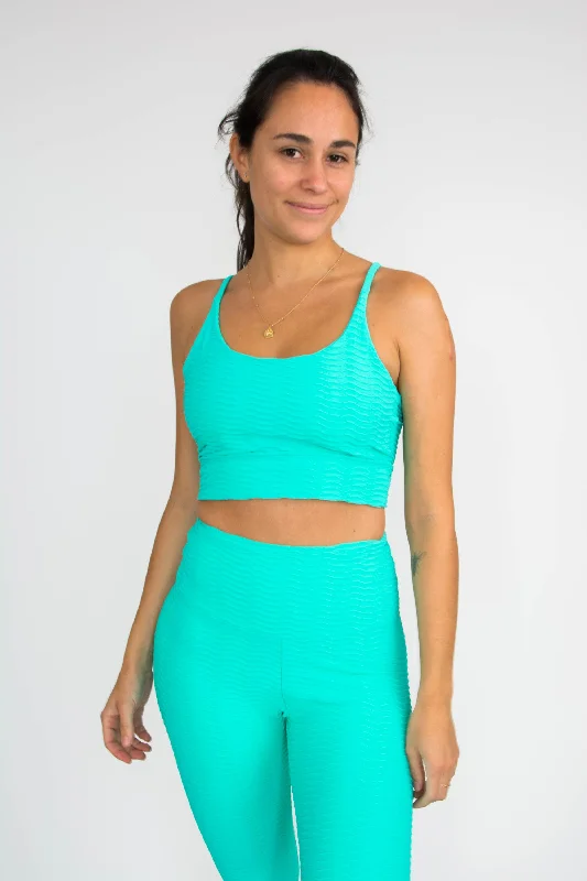 Mint Navuna Strap Crop Top