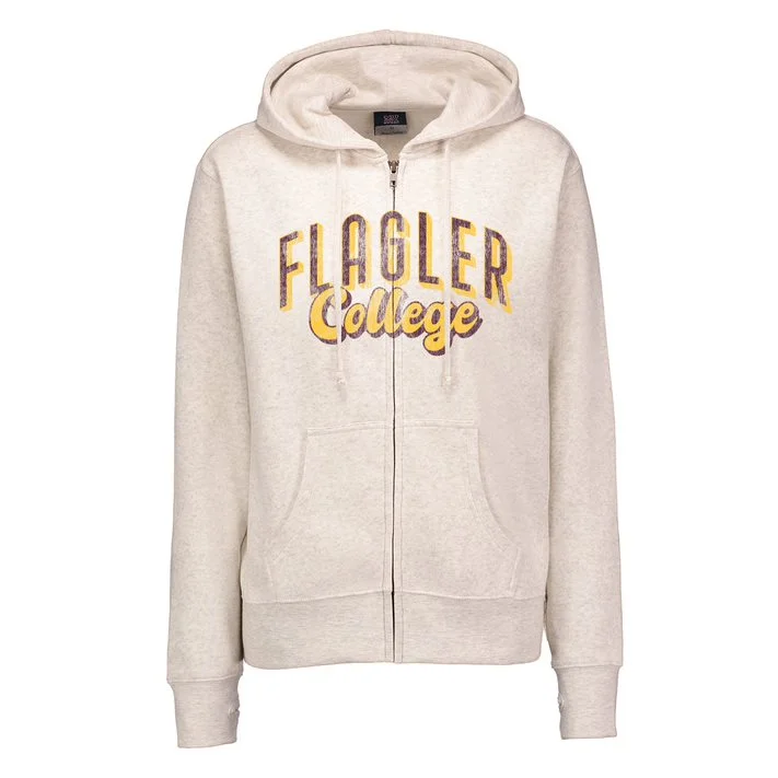 Oatmeal Ladies Flagler College Full Zip