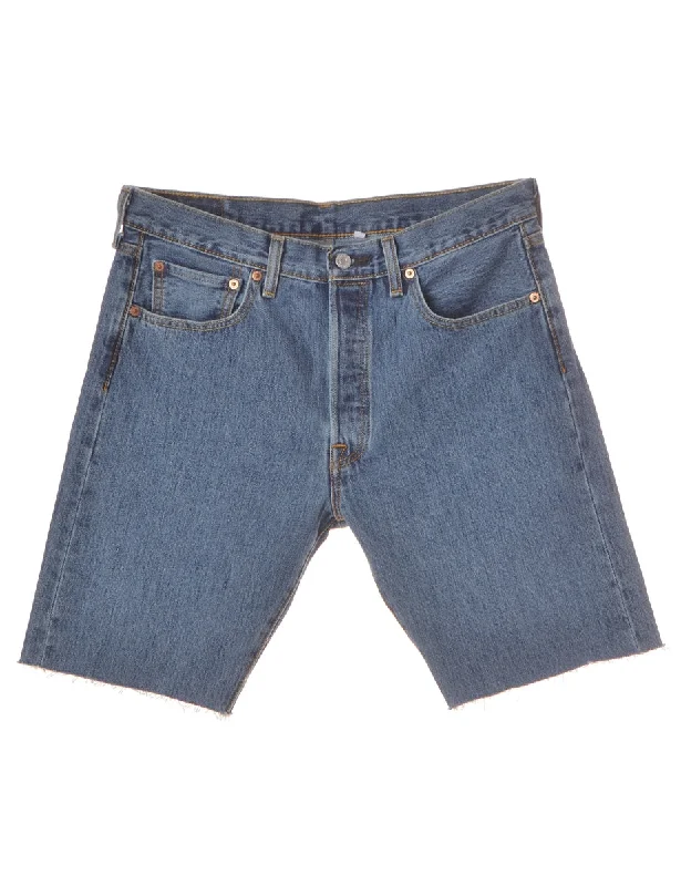 Label Mens Cut Off Denim Shorts