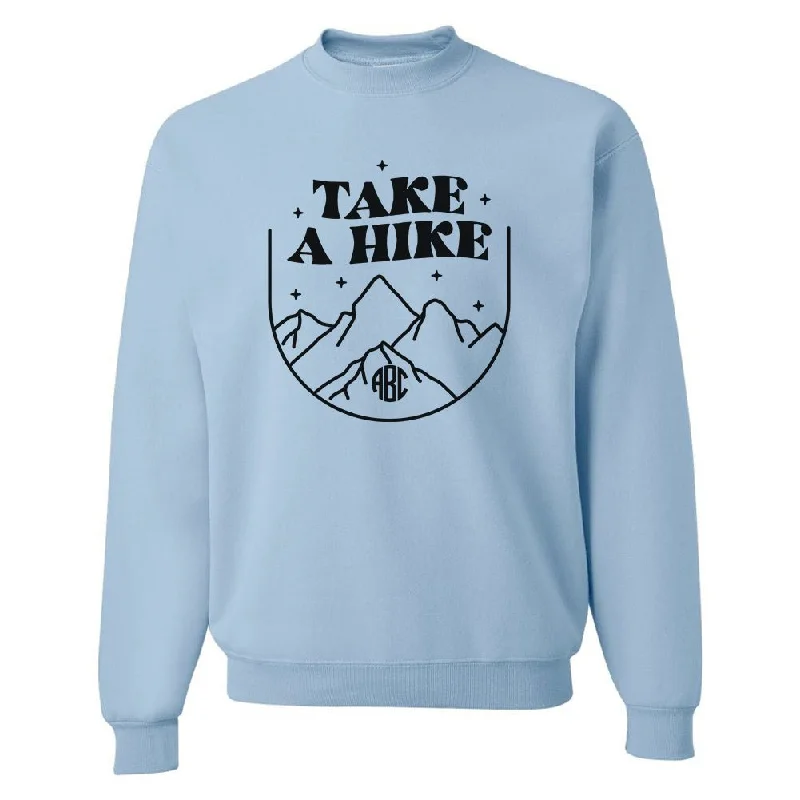 Monogrammed 'Take A Hike' Crewneck Sweatshirt