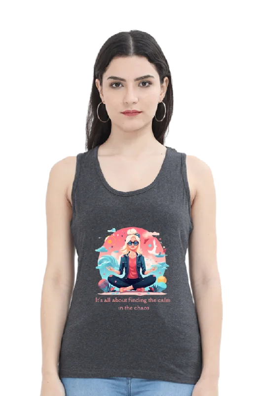 Find the calm,  yoga and work out Women’s Tank Top