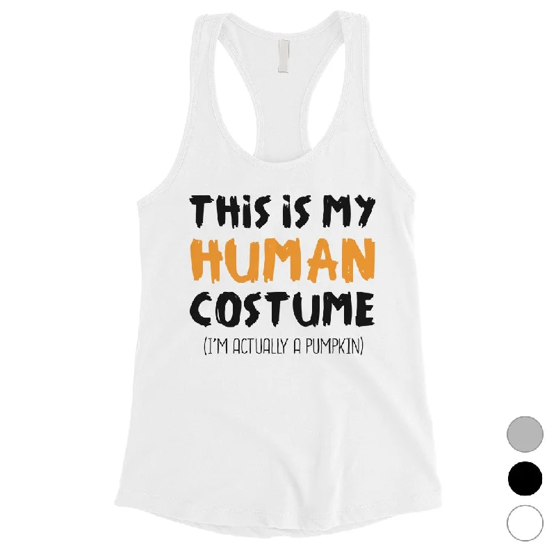 This Is My Human Costume Womens Tank Top