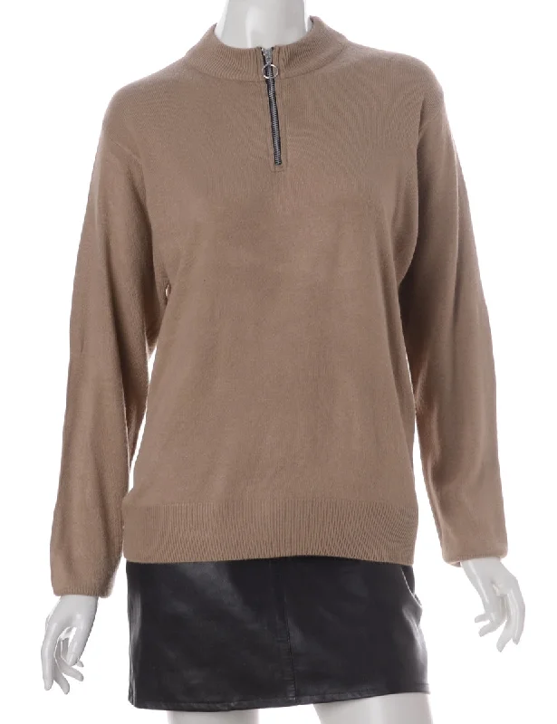 Label Michelle Zip Through Turtle Neck