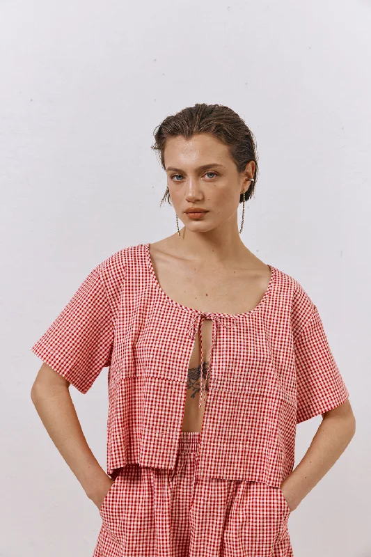 The Sea & I Smock Top Red