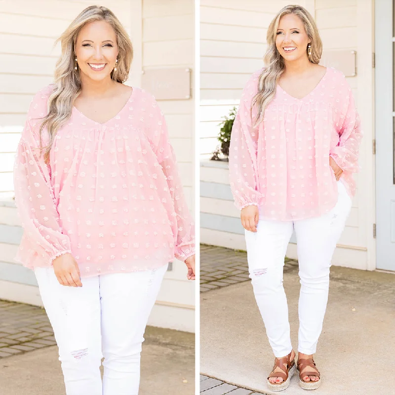 Manhattan Mystique Top, Light Pink