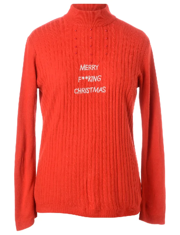 Label Merry F**king Christmas Sweater