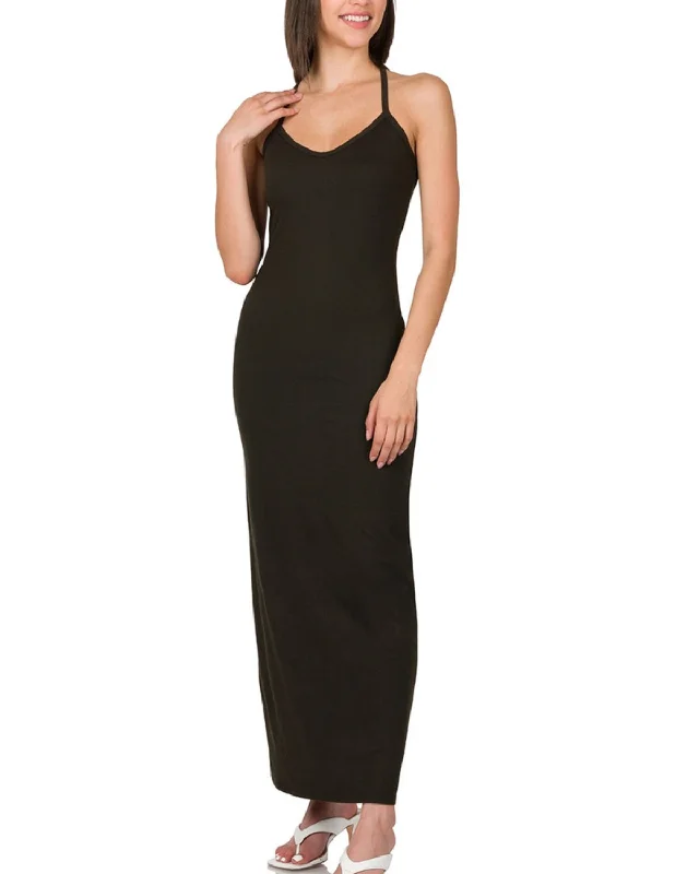 2025 42POPS Racerback Bodycon Maxi Dress - 150942