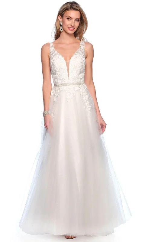 Dave & Johnny Bridal 10765W - Beaded Waist Bridal Gown