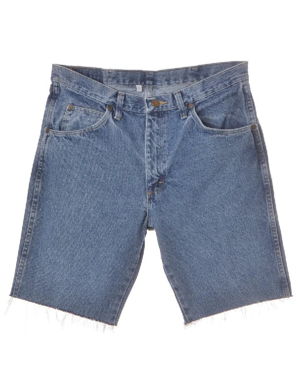 Label Mens Cut Off Denim Shorts