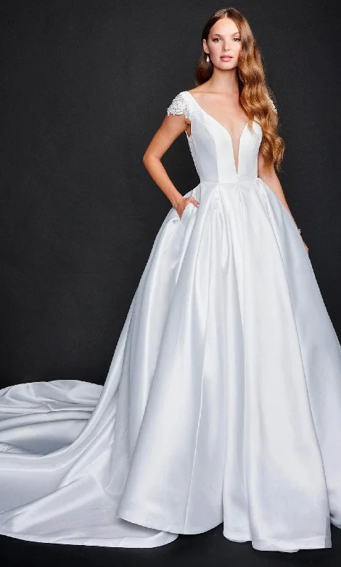 Nina Canacci 3220 - Minimalist Satin Mesmerizing Gown