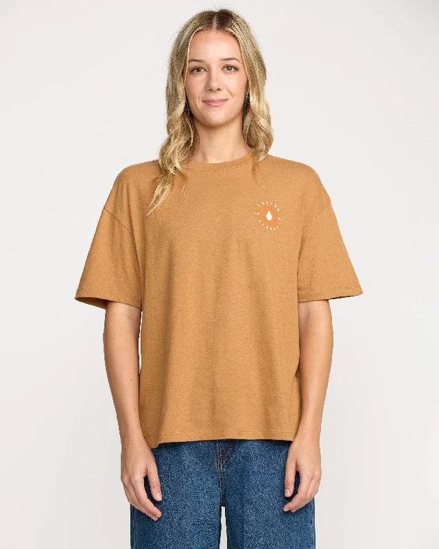 Stone Dream Boyfriend Tee - Vintage Brown