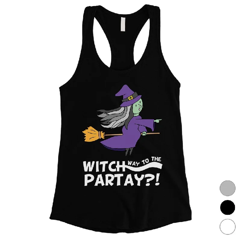 Witch Way To Partay Womens Tank Top