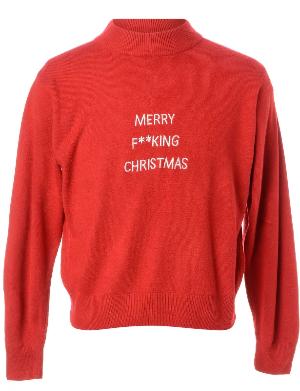 Label Merry F**king Christmas Sweater