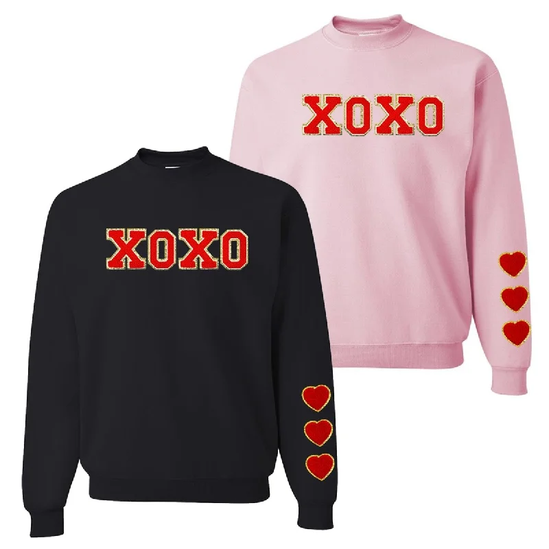 XOXO Red Letter Patch Crewneck Sweatshirt