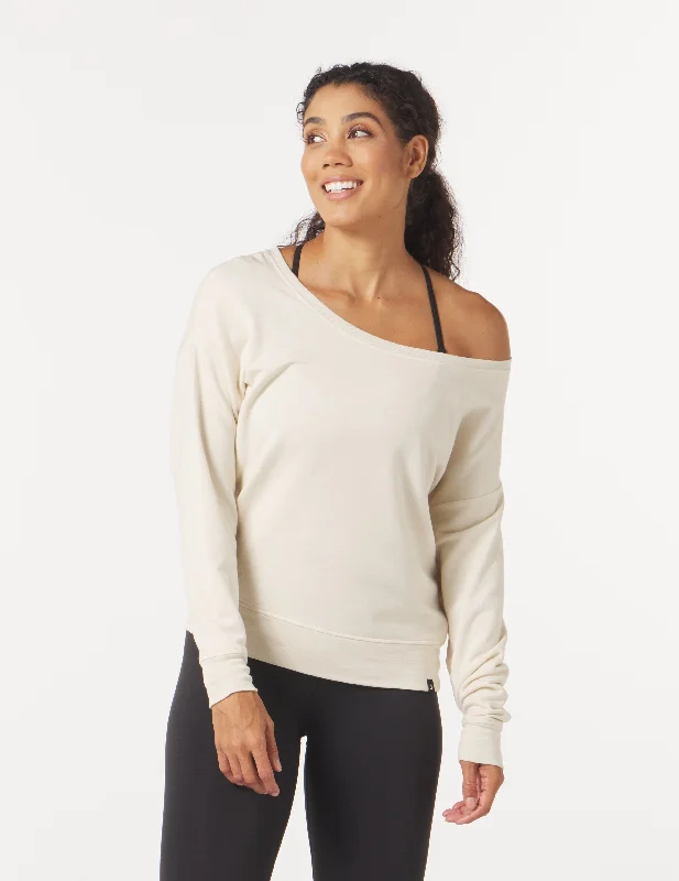 Lounge Off Shoulder: Oatmilk