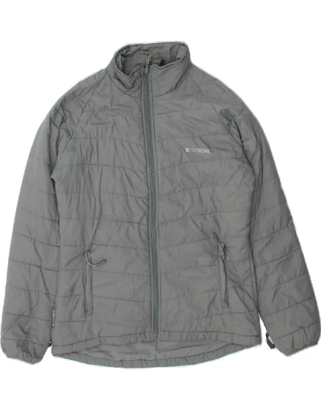 MOUNTAIN WAREHOUSE Womens Padded Jacket UK 12 Medium Grey Polyester