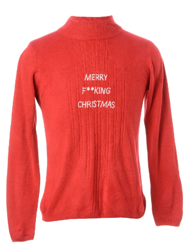 Label Merry F**king Christmas Sweater