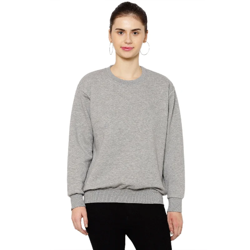 Mack Jonney Fleece Round Neck Sweatshirt for Women