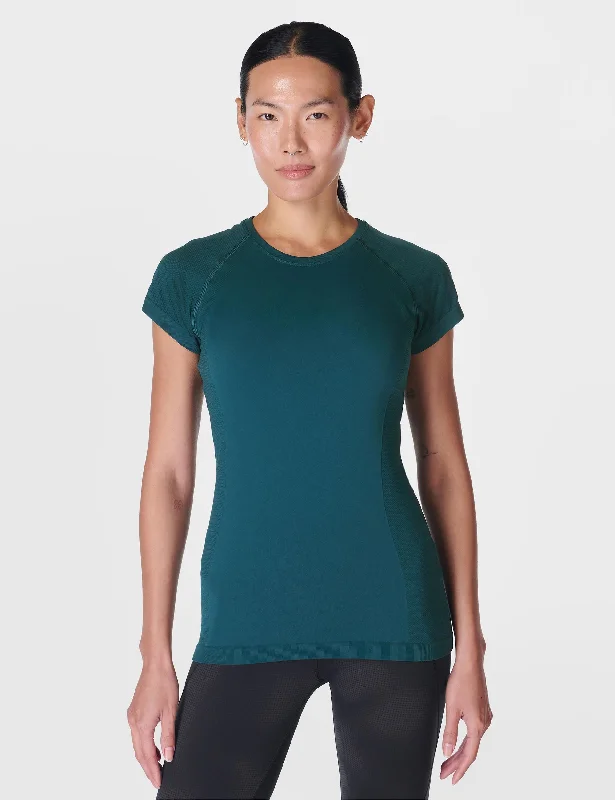 Athlete Seamless Gym T-Shirt - Deep Green