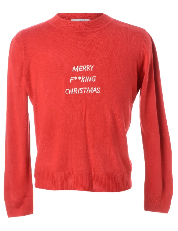 Label Merry F**king Christmas Sweater