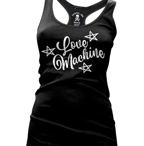 Love Machine Women's Racer Back Tank Top